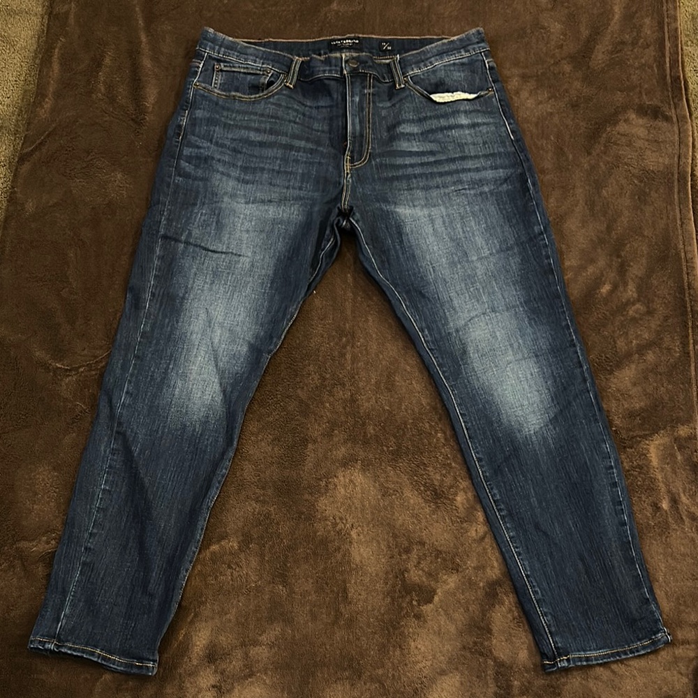 Lucky Brand Blue Slim Jeans with Vintage Wash